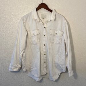 American eagle oversized denim shirt
